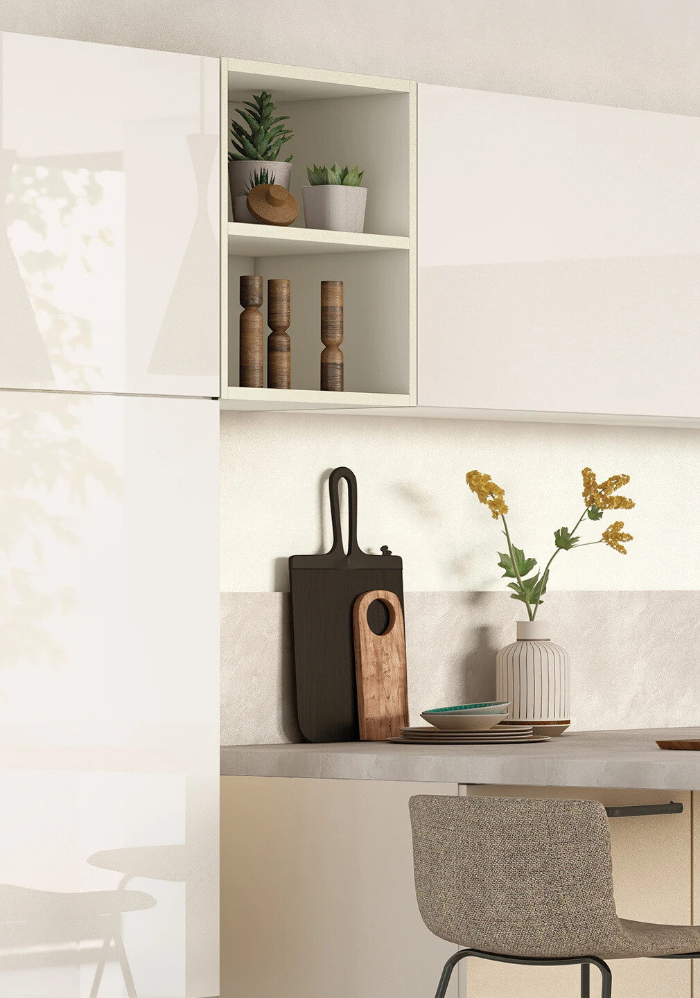 MILANO Blanc Coquille et Magnolia